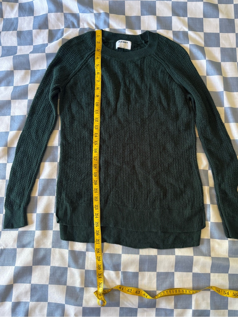 Old Navy Forest Green Crewneck Knit Sweater